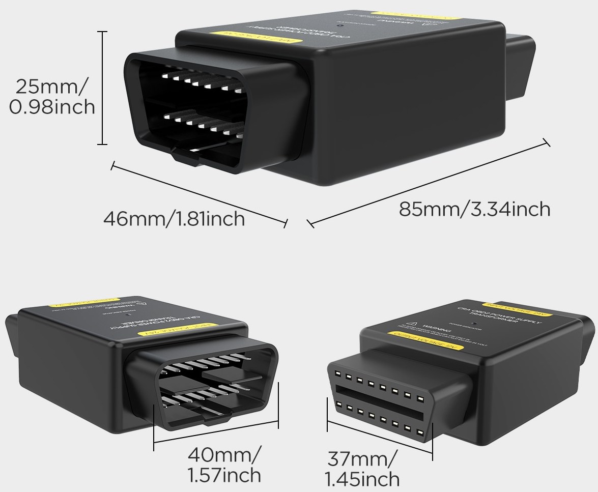 ELM327 FORScan OBD2 USB Adapter + 12V 24V 36V 48V 60V 72V Battery Meter